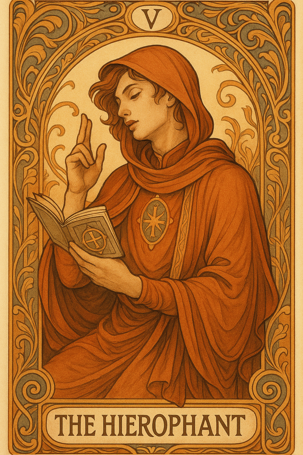 The Hierophant (V) (Reversed)